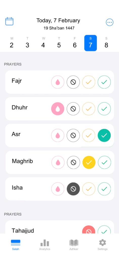 Finding Imaan Salah tracking screen